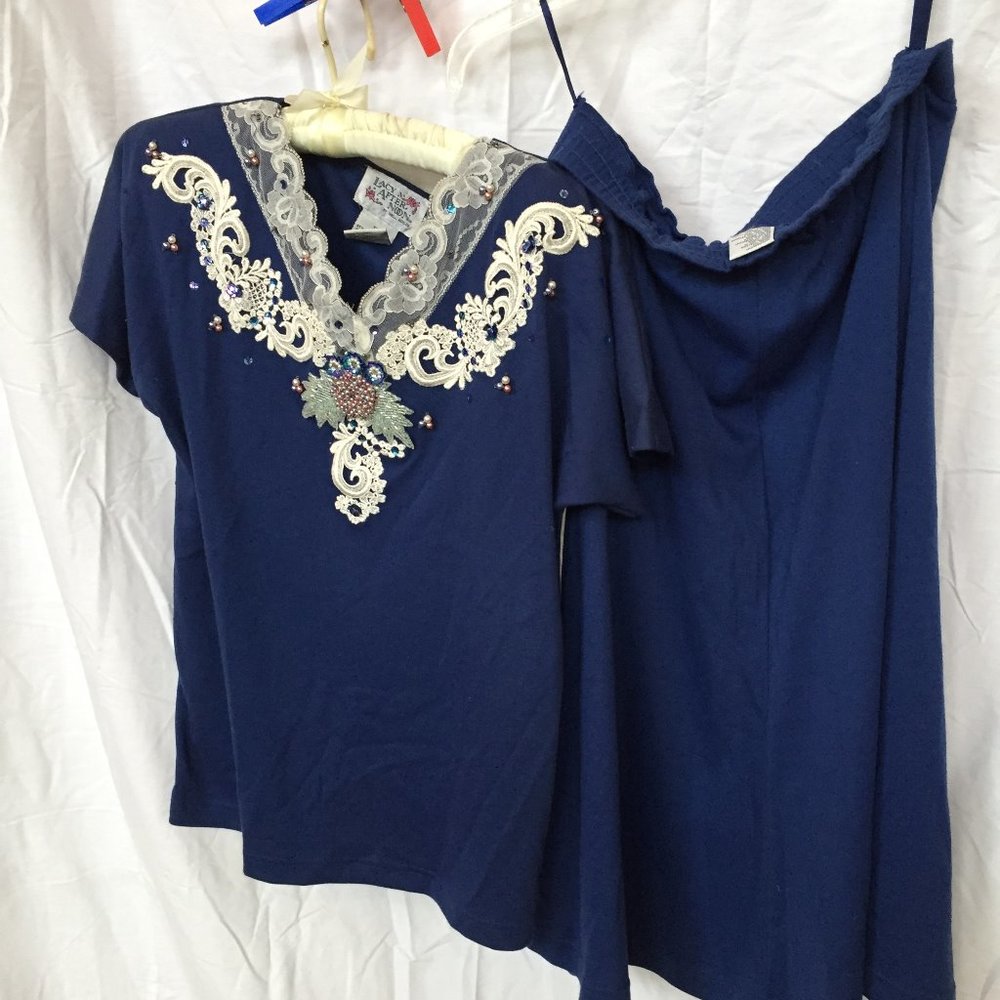 Lacy Afternoon - Kepler short sleeve top and skirt